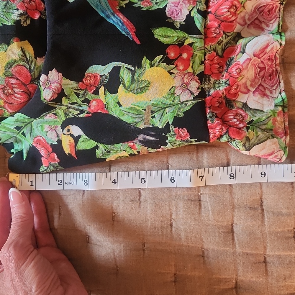 Camilla Black Floral Parrot Bustier Top - Picture 12 of 12